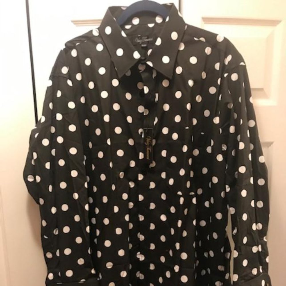 Men's XL Polka Dot shirt XL